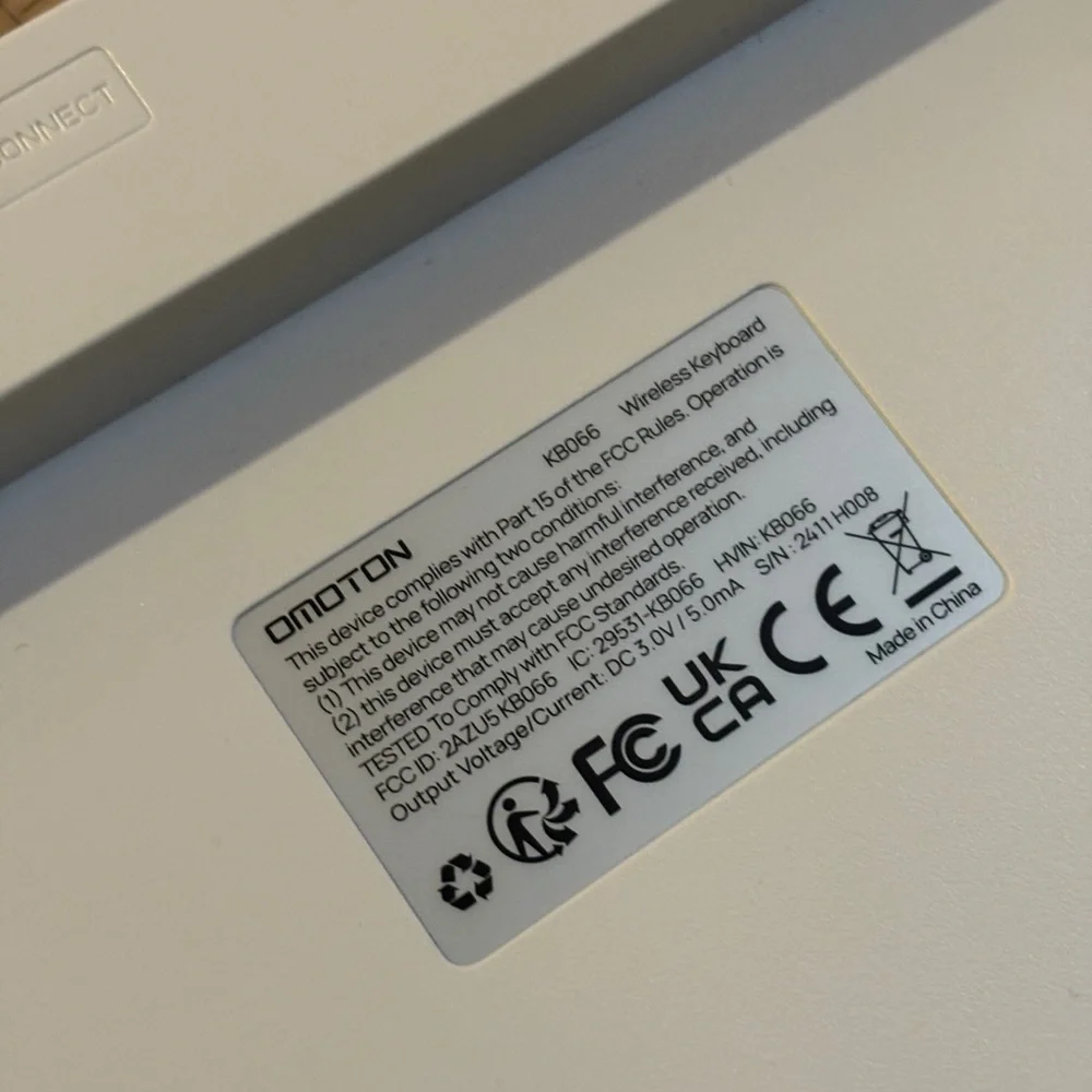 Omoton wireless keyboard